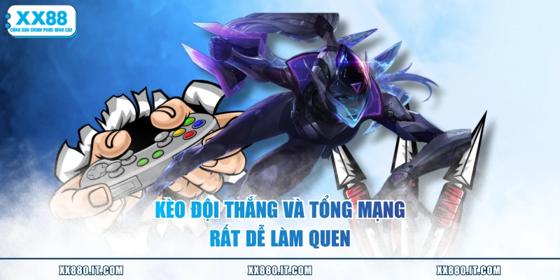 Kèo đội thắng và tổng mạng rất dễ làm quen